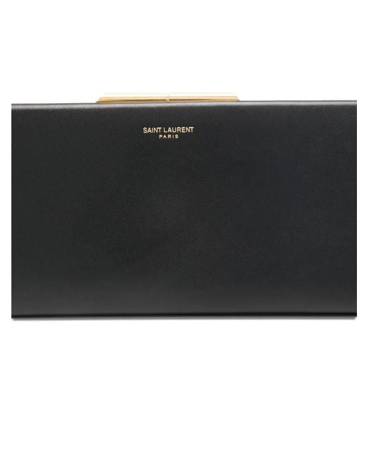 Saint Laurent White Large Midnight Clutch Bag