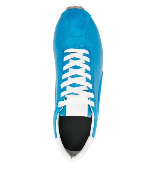 Sandro Leren Sneakers in het Blue voor heren