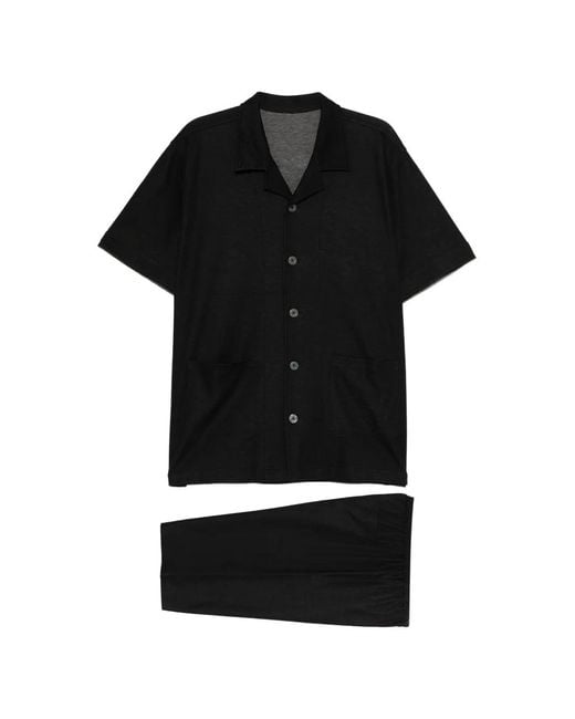 MASTERMIND WORLD Black Sku-Print Pajamas for men