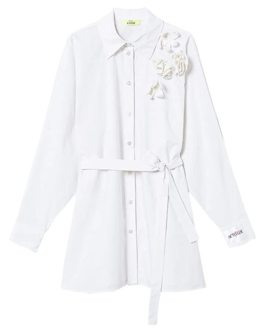 Twinset White Cotton Shirt