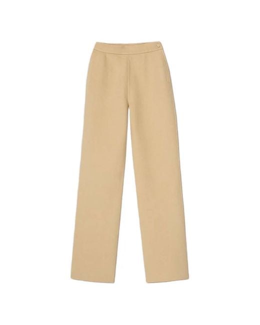Nanushka White Bya Knitted Trousers