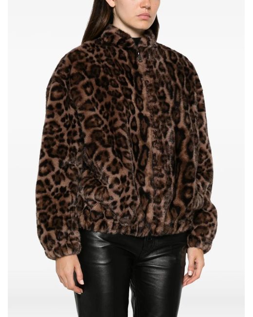 Betta Corradi Brown Leopard-Print Jacket