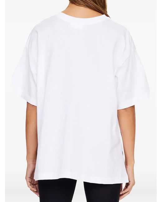 The Upside White Logo-Print T-Shirt