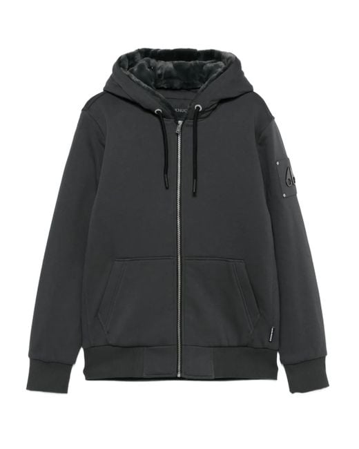 Moose Knuckles Classic Bunny Hoodie in Black für Herren