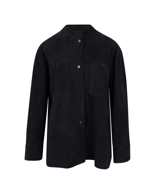 Max Mara Blue Button-Up Jacket