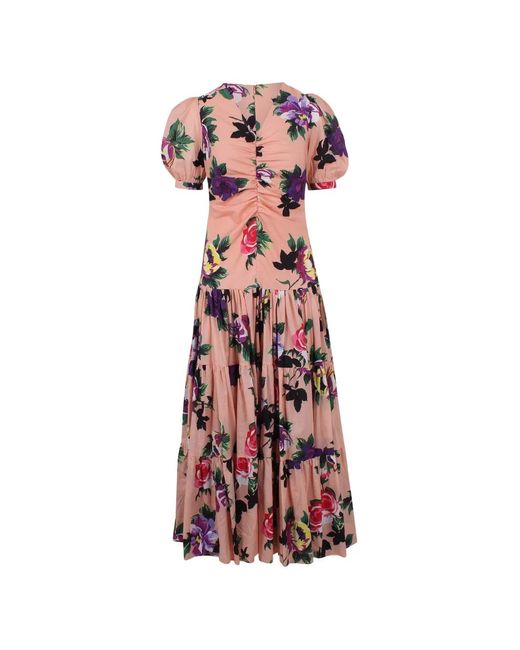 PHILIPPA 1970 White Martina Floral-Print Tiered Maxi Dress