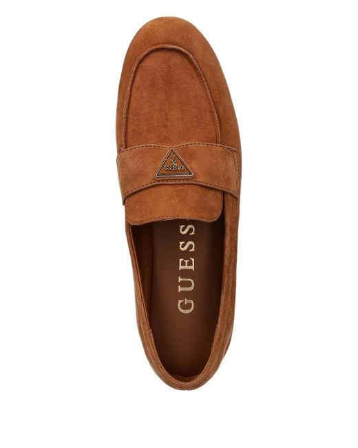 Guess Brown Mocassins À Boucle