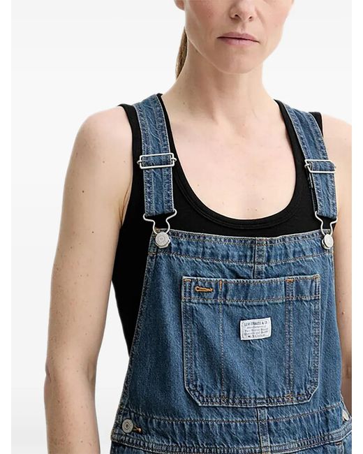 Levi's Blue Patch Pocket Denim Shortalls