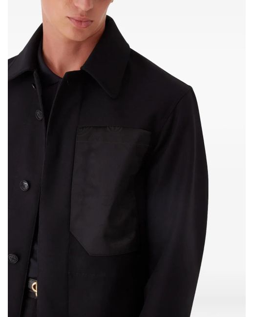 Casablanca Blue Jacket Bonded Techno Wool for men