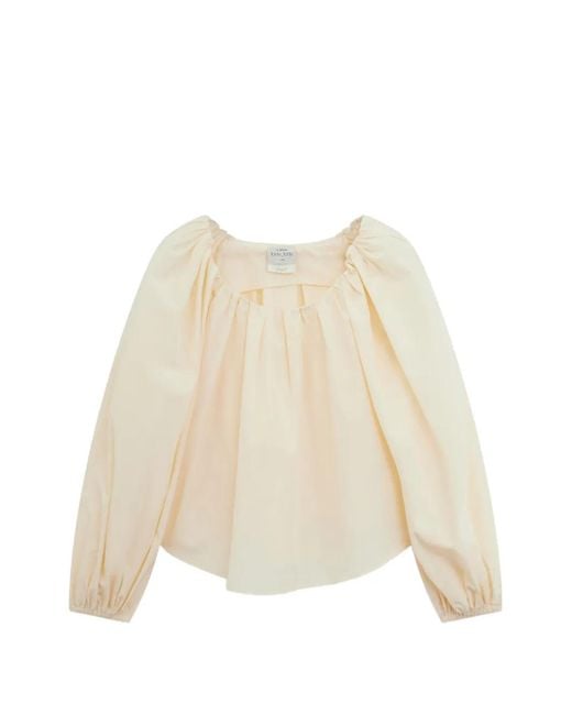 Forte_forte Natural Gathered Blouse