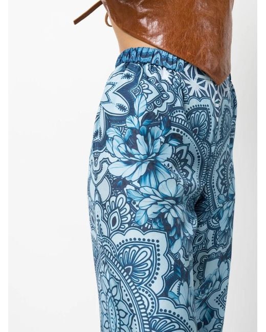 Alberta Ferretti Blue Trousers