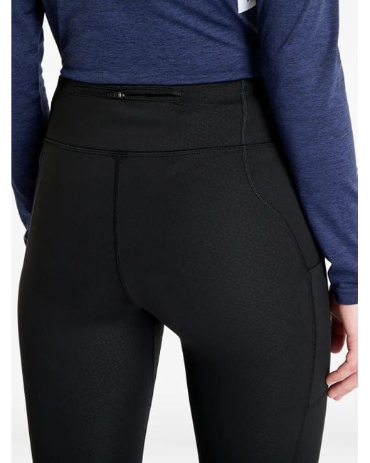 Saysky Black Logo-Patch Leggings