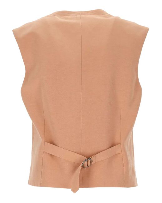 Blazé Milano Natural Button-Down Waistcoat