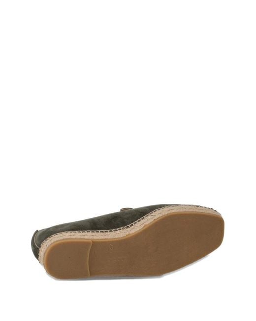 LES HÉRITIERS Green Espadrilles Futadera En Daim for men