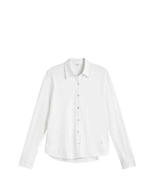 Yerse White Long-Sleeve Button-Down Shirt