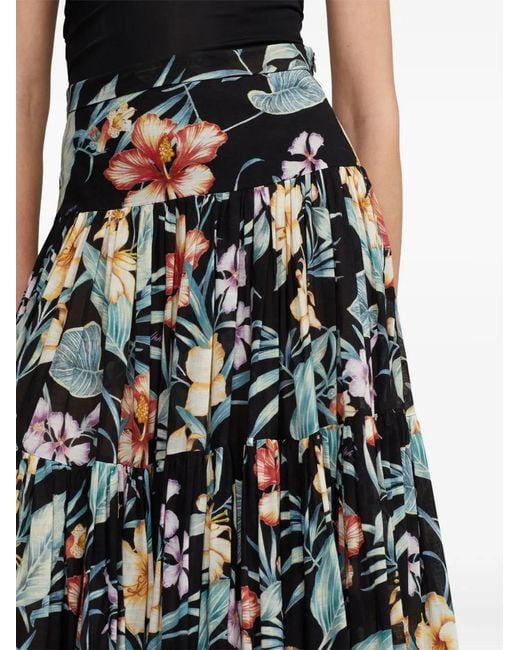 Ralph Lauren White Jupe À Fleurs