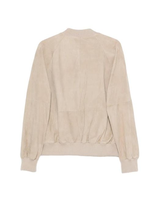 Arma Natural Dion Zipped Suede Jacket for men