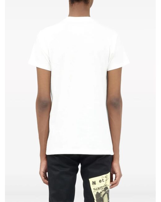 Maison Margiela White Reverse Cotton T Shirt for men