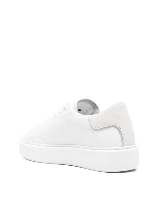 Date White Sfera Panelled Leather Sneakers