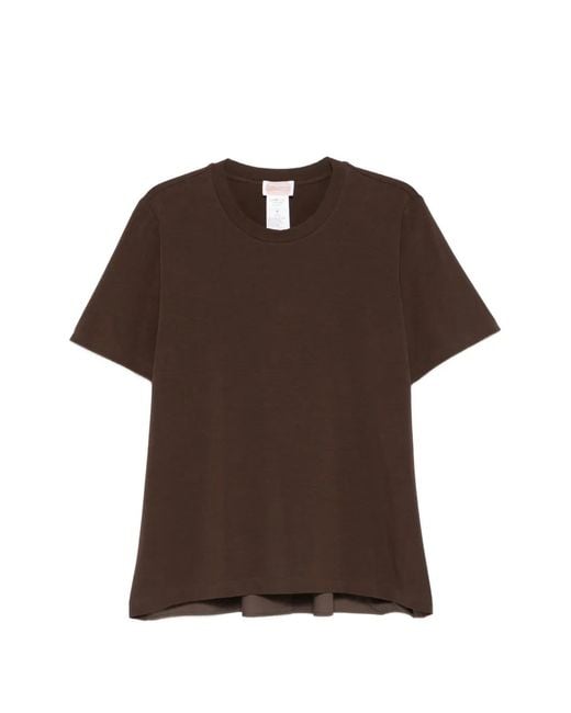 Marina Rinaldi Brown Crew-Neck T-Shirt