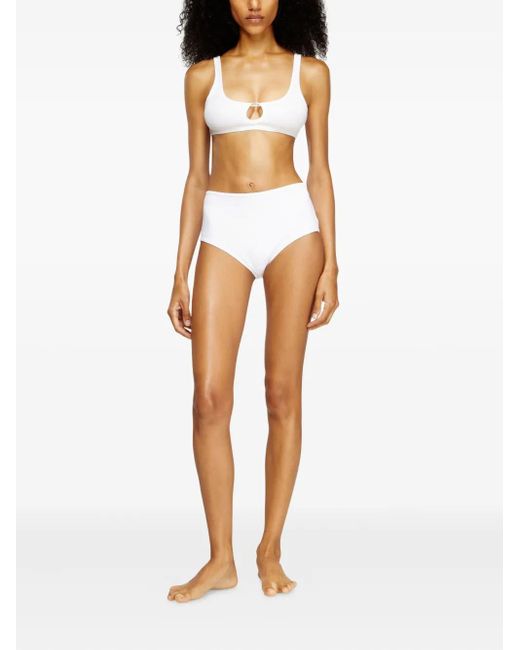 DIESEL White Florence-Dnm Cotton Bra