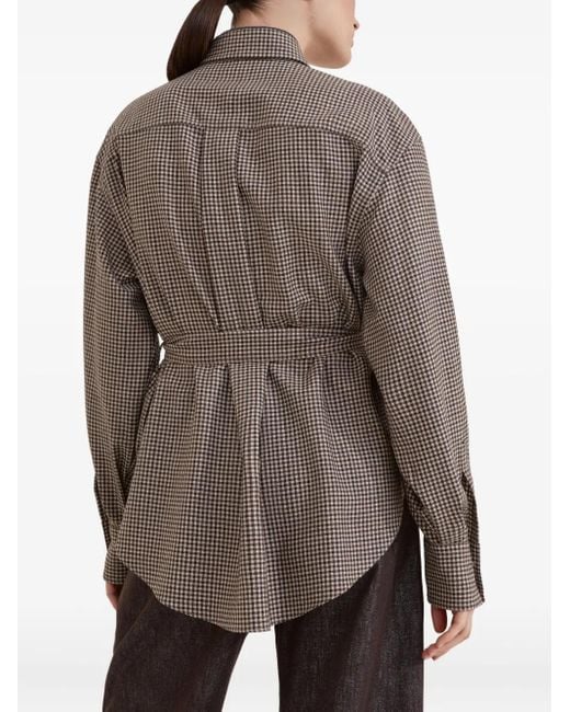 Brunello Cucinelli Gray Virgin Wool Shirt