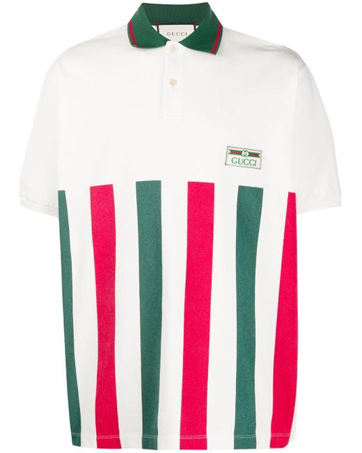 white gucci polo