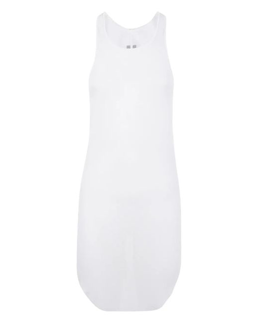 Canotta A Coste Con Scollo Olimpionico di Rick Owens in White da Uomo