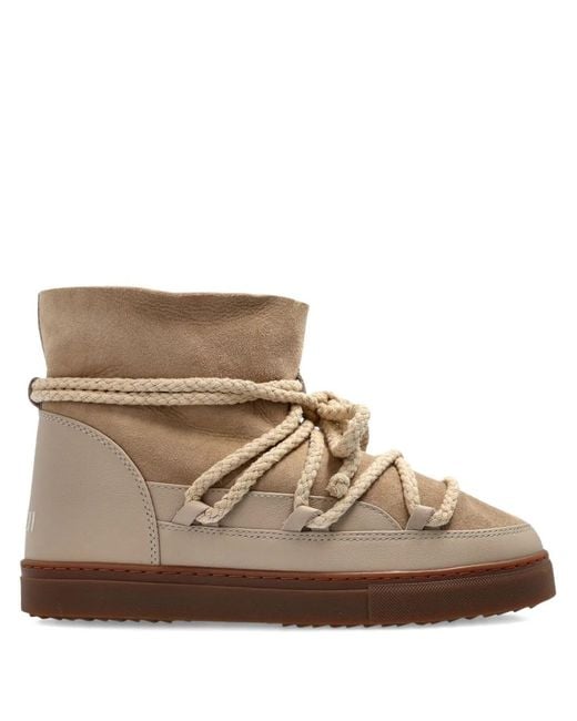 Inuikii Brown Rope-Lace Suede Boots