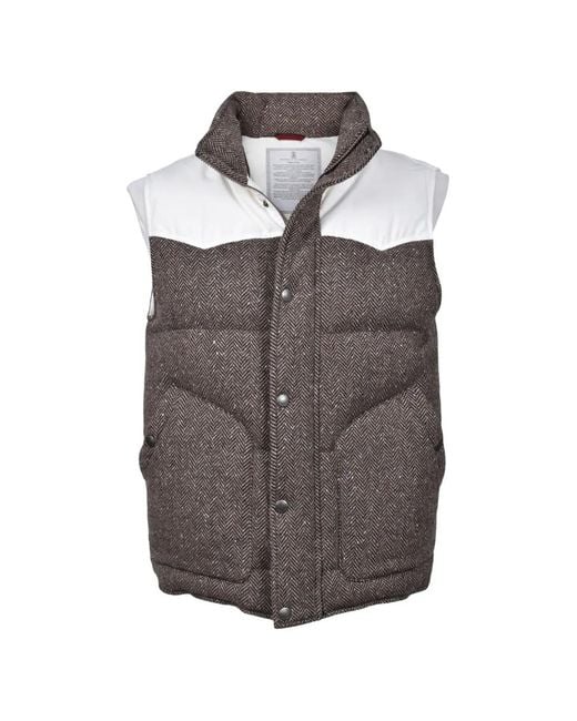 Brunello Cucinelli Gray Sleeveless Quilted Vest for men