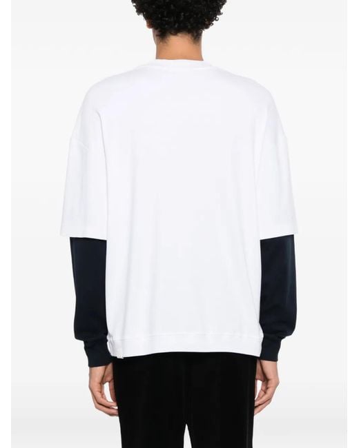 DARKPARK White Layered-Sleeve T-Shirt for men