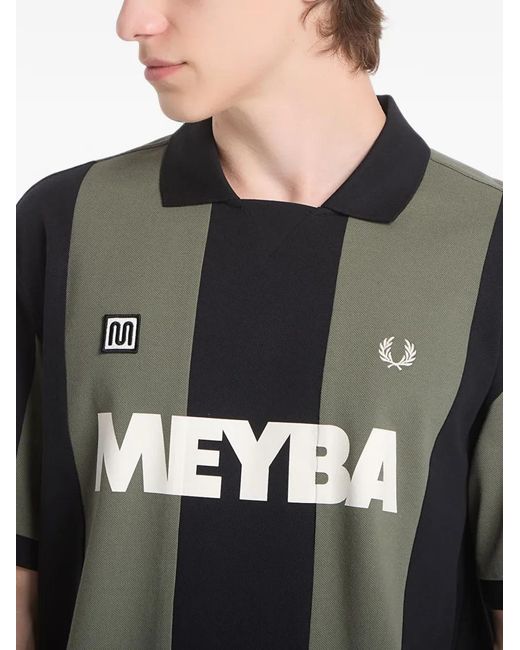 Fred Perry Black Meyba Striped T-Shirt for men