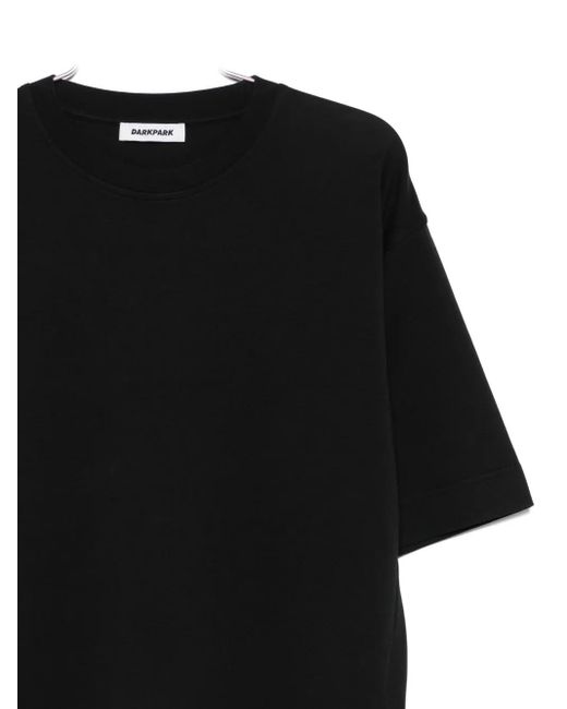 DARKPARK Black Crew-Neck Short-Sleeve Top