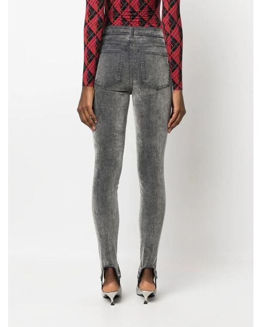 DIESEL Gray Slandy Stirrup Skinny Jeans