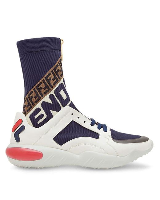 Sneakers \u0026 Tennis shoes alteFendi in Pizzo da Uomo colore Blu - 64% di  sconto | Lyst