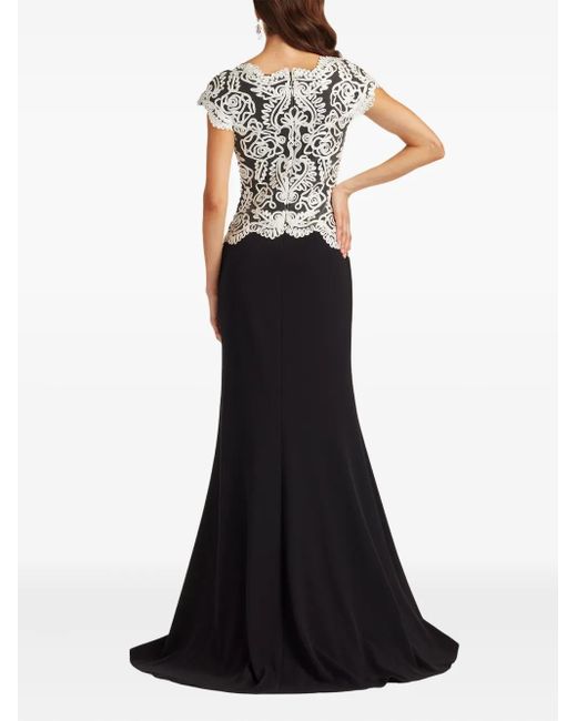 Tadashi Shoji Embroidered Lace Sheath Maxi Dress in White | Lyst