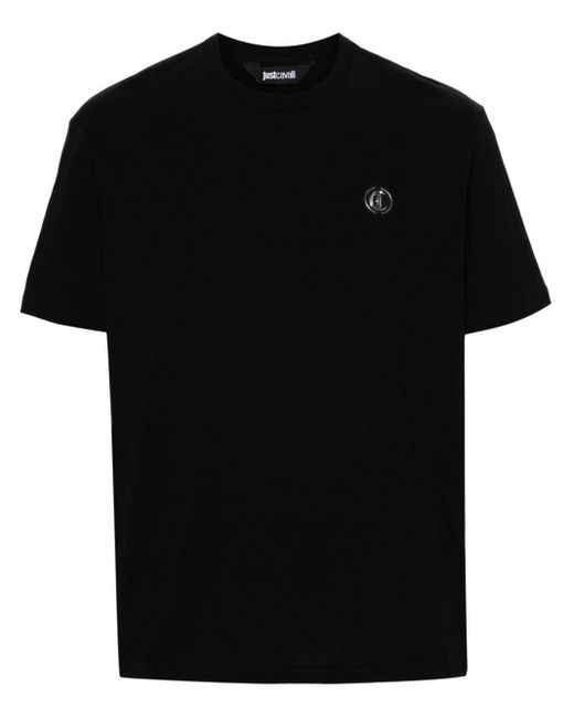 Just Cavalli T-Shirt mit Logo-Patch in Black für Herren