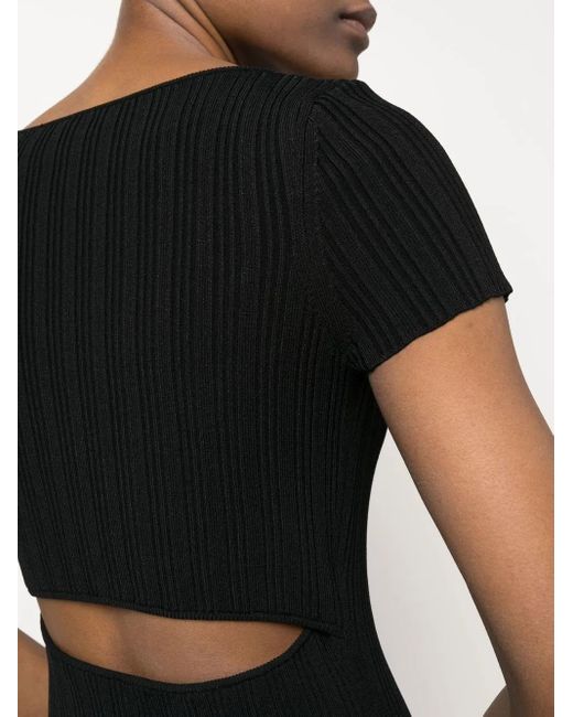 Robe en maille à dos ouvert Proenza Schouler en coloris Black