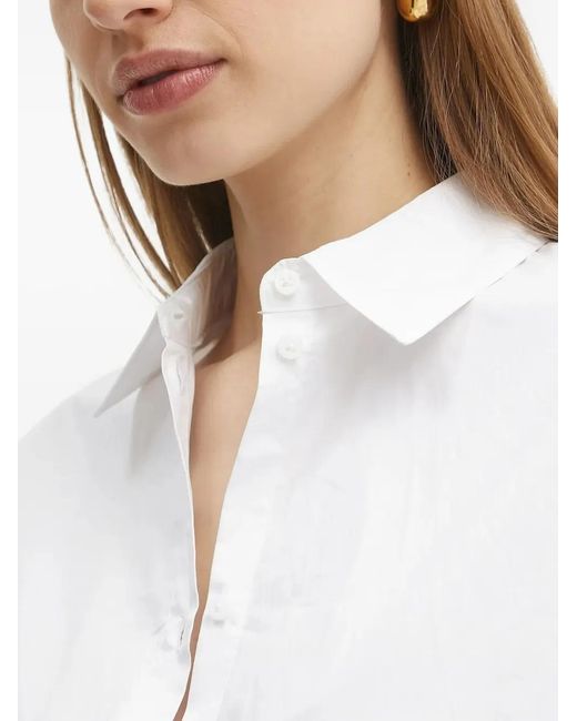 ARMANI EXCHANGE Button-Up Blouse in het White