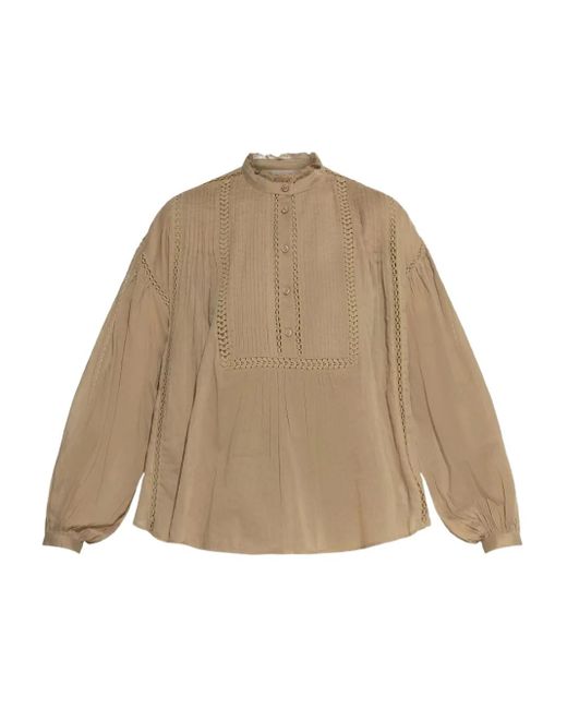 Isabel Marant Natural Bluse Aus Baumwolle