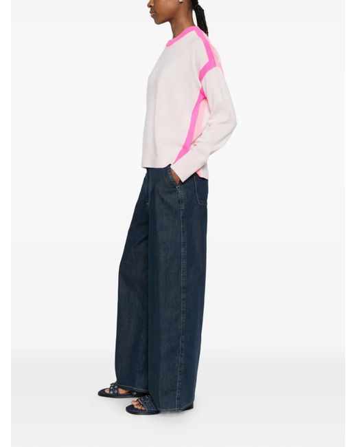 From Future Pink Side-Stripe Sweater