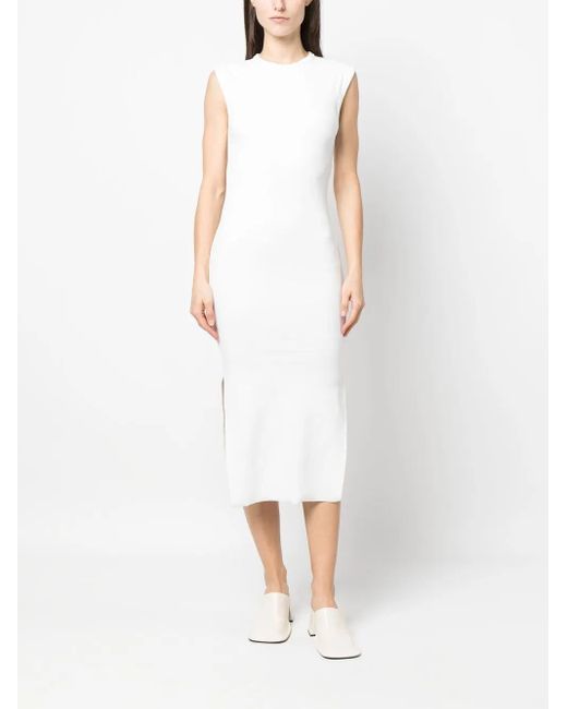 Thom Krom White Open-Back Cotton Dress