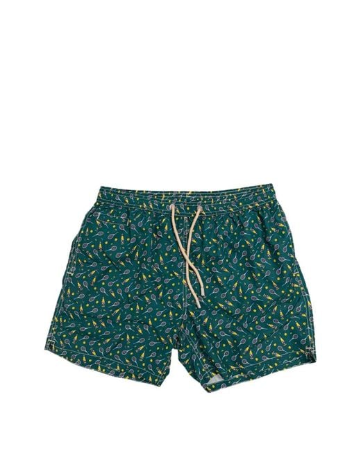 Mc2 Saint Barth Green Lighting Micro Fantasy Swim Shorts for men