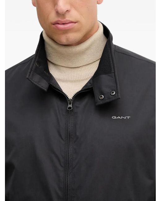 Gant Black Logo Zip Jacket for men