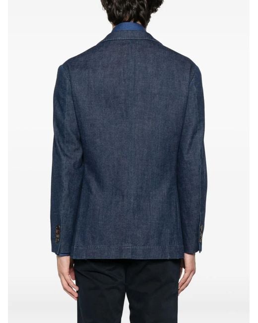 Brunello Cucinelli Blue 3 Buttons Jacket for men