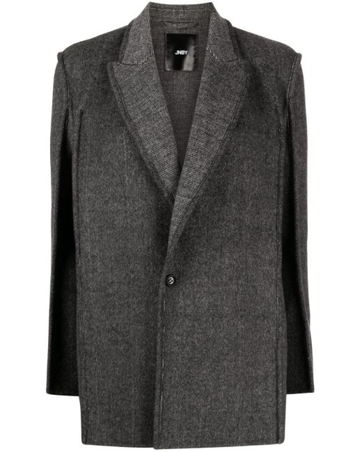 JNBY Black Textured Wool-blend Blazer