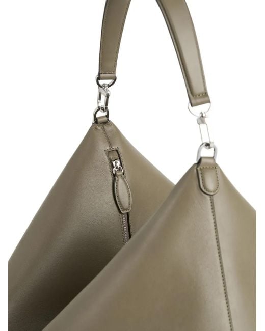 Totême  Metallic Bevel Leather Shoulder Bag