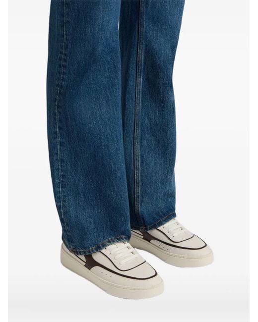 Bally White Raise Leather Sneakers for men