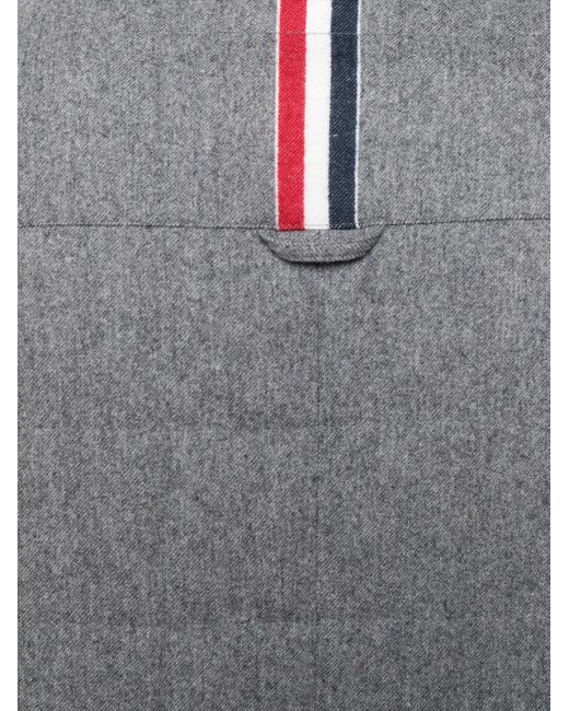 Thom Browne Gray Oversized Padded Shirt Jacket
