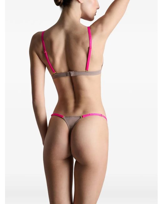 Maison Close Pink Corps À Corps Mesh Triangle Bra